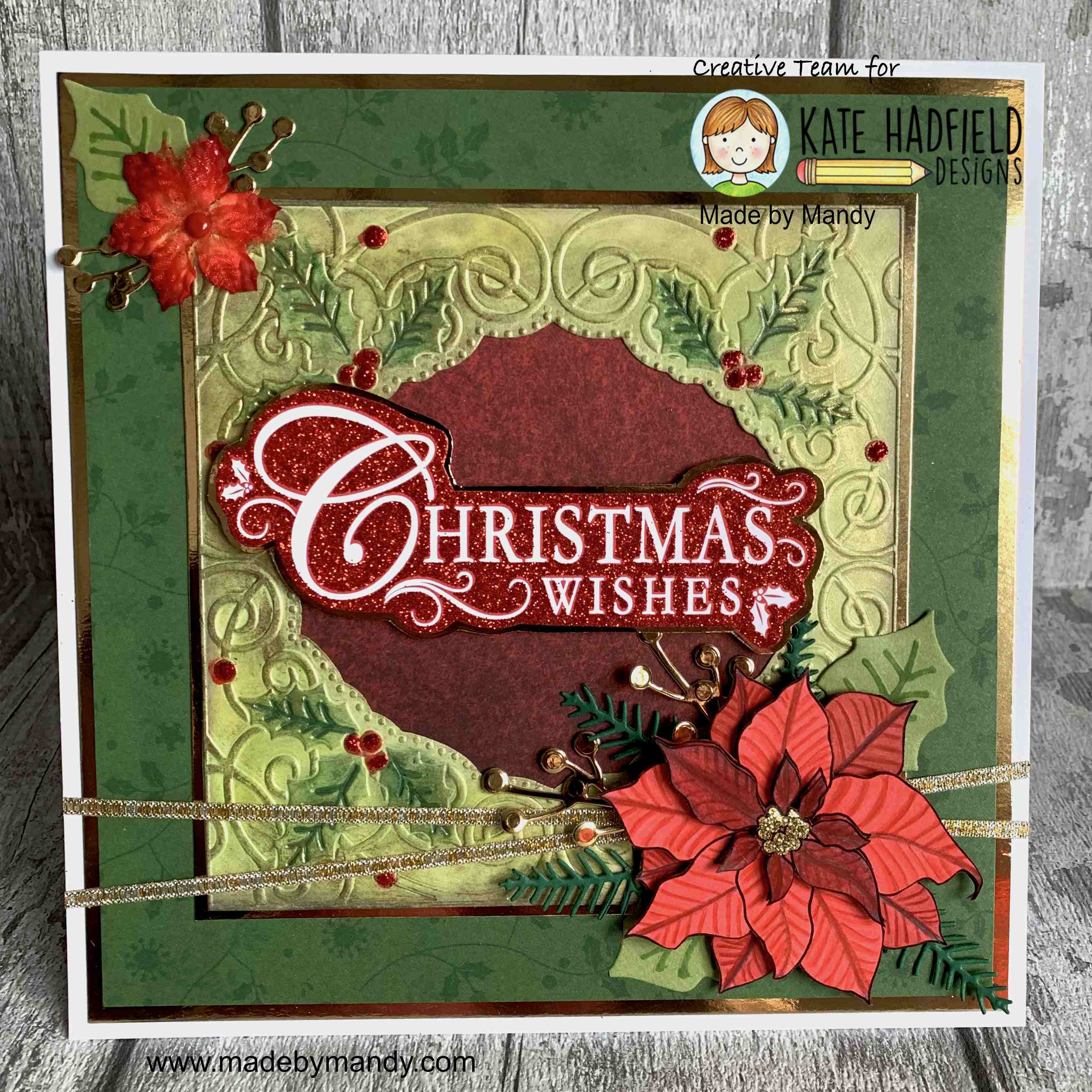 Winter Flora Poinsettia by Made By Mandy Winter Flora Poinsettia